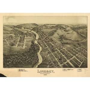   Panoramic Map Lindsey, Jefferson County, Pennsylvania.