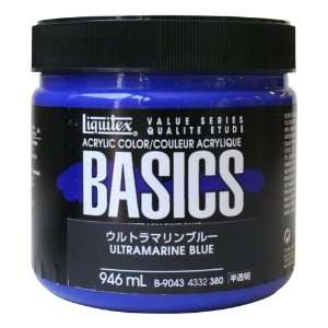   Liquitex Basics Acrylics Colors ultramarine blue 32 oz. Toys & Games