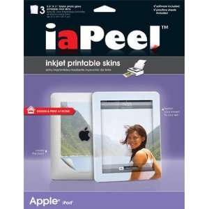  Inkjet Custom Printable Skins for Apple iPad (3 Pack 