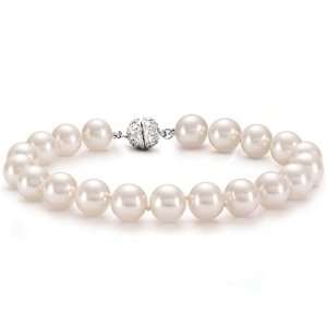 Bling Jewelry 12mm South Sea Shell Pink Pearl Bridal Bracelet 7.5 8 