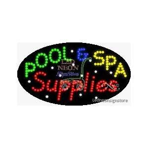  Pool & Spa Supplies LED Business Sign 15 Tall x 27 Wide 