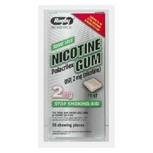  NICOTINE GUM 2 MG RFL MINT*RUG Size 20 Health & Personal 