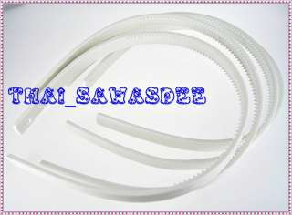 Plain White Plastic Headband Cheap Wholesale Teeth Hairband Craft 