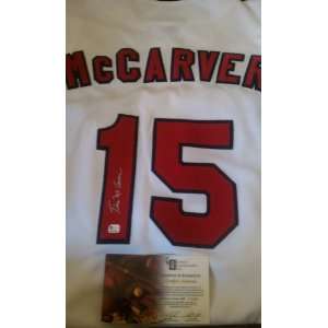 Tim McCarver Signed Authentic St. Louis Cardinals Jersey GAI