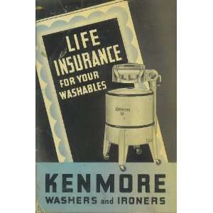    1939 Booklet of Kenmore Washers and Ironers 