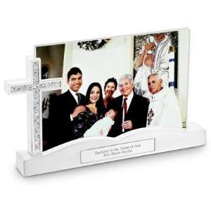    Personalized Cross Float Picture Frame Gift