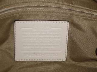 COACH Authentic Cream Leather Pleated Soho Hobo Shoulder Bag Handbag 