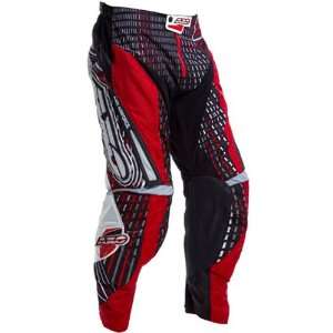   Plosion Mens MotoX Motorcycle Pants   Black/Red / Size 40 Automotive