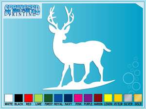 DEER Silhouette #1 Deer Hunting cut vinyl decal sticker  