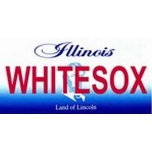  Illinois State Background License Plates   White Sox Plate 