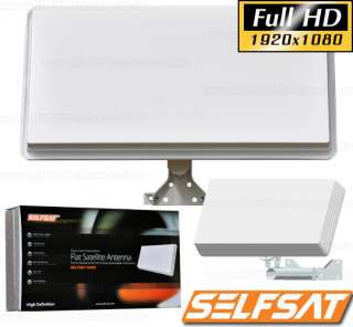 Flachantenne SELFSAT Single 1 Teilnehmer FULL HDTV Sat  