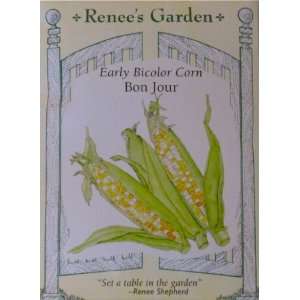  Early Bicolor Corn Bon Jour Seeds Patio, Lawn & Garden