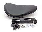 black leather low profile solo seat for custom chopper ort
