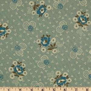  44 Wide Hope Valley Wall Flower Sage Fabric By The Yard 