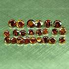 03Ct Rare Almost Eye Clean Red Cognac Round Natural Diamond Lot