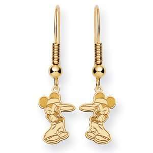    Mickey Dangle Wire Earrings   14k Gold/14k Yellow Gold Jewelry