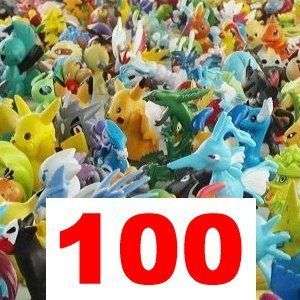 Collection 100 Pokemon 2 Figures Pikachu & More Mixed  