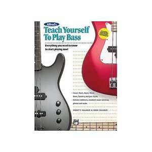 Alfreds Teach Yourself to Play Bass   Bk+CD Musical Instruments