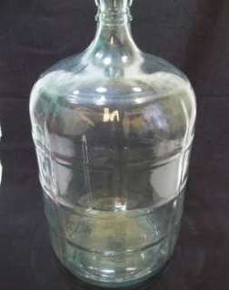crisa 5 gallon glass bottle with raised lines design made in mexico