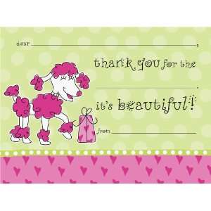  Poodle Doodle Fill In Thank You Cards 