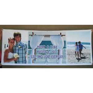 Custom Wedding Banner 3ft x 10ft 
