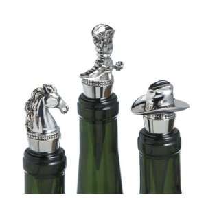  Western Themed Bottle Stoppers Set of 3