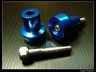 YAMAHA BLUE 10mm Swingarm Sliders Spools FZR400 FZR600 FZR1000 FZR 400 