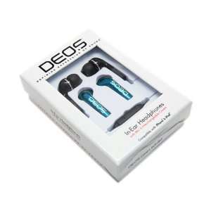  In ear Headphones with Turquoise Aluminum Covers 