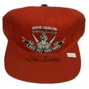 Steve Carlton Autographed Hat   Autographed MLB Helmets and Hats
