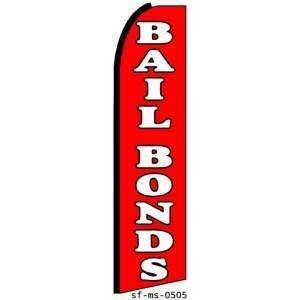  Bail Bonds Extra Wide Swooper Feather Business Flag 