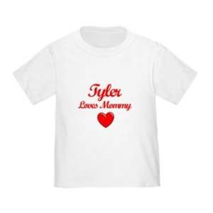  Personalized Tyler Loves Mommy Infant Toddler Shirt Baby