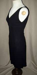 DIANE VON FURSTENBERG Black Sleeveless Marcy Dress Size 6  