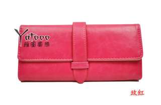 Popular Korean Retro Womens Colorful Clutch Wallet Purse Clutch 