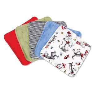  Trend Lab Wash Cloth Set, Dr Seuss Cat in the Hat Baby