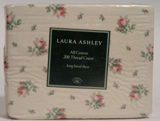 NEW Laura Ashley Rosemoor Ivory KING Fitted Sheet  