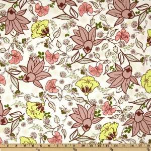  Botanica Blooms Garden White Fabric By The Yard Arts, Crafts & Sewing