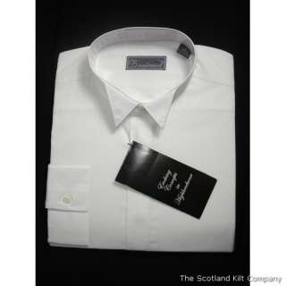 Formal White Wing Collar Dress Shirt 17 Slight Second  