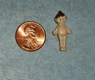 Vintage 1 miniature Hand Painted Metal Kewpie Doll Figurine  