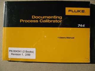 FLUKE 744 Documenting Process Calibrator Manual Set/2  