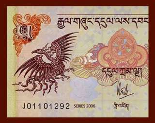   Banknote BHUTAN   2006   DRAGONS   Taktsang Monastery   Pick 28   UNC