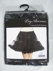   Darkness Leg Avenue Halloween Costume W/Petticoat/Hat/Stocking  