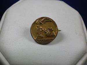 Vintage 1919 gold filled WINGED VICTORY pin N.F. BPWC  