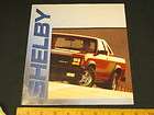 1989 Dodge SHELBY CSX, Dakota Catalog Sales Brochure