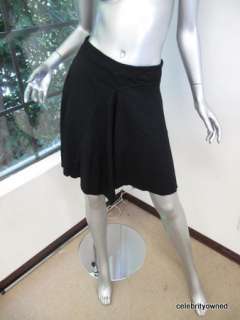 Helmut Lang Black Flowly Elastic Waist Band Skirt S  