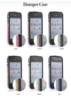   Swarovski Crystal Case Cover Skin For iPhone 4G 4S Bumper Case  