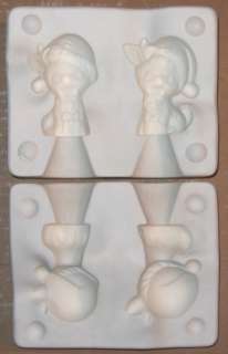 BABY REINDEER W/GIFTS~1056B~Vintage Ceramic Mold  