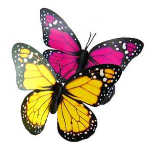 Two Flying Butterflies for Garden Plants Flowers Solar or AA Battery 