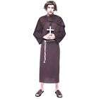 Brown Robe MONK Adult Mens Costume Medieval Friar Tuck Religious