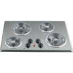 30 in. Coil Electric Cooktop in Stainless Steel