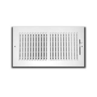 TruAire 10 in. x 6 in. 2 Way Aluminum Wall/Ceiling Register HA102M 
